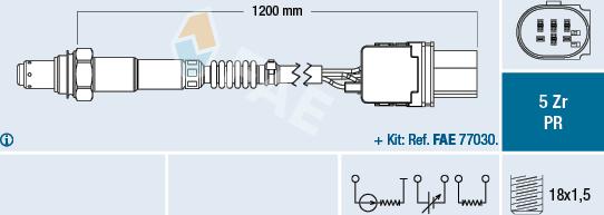 FAE 75050 - Oxygen, Lambda Sensor car-mod.net