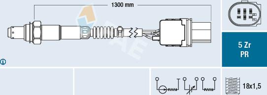 FAE 75084 - Oxygen, Lambda Sensor car-mod.net