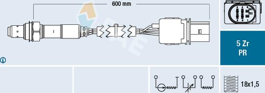 FAE 75030 - Oxygen, Lambda Sensor car-mod.net