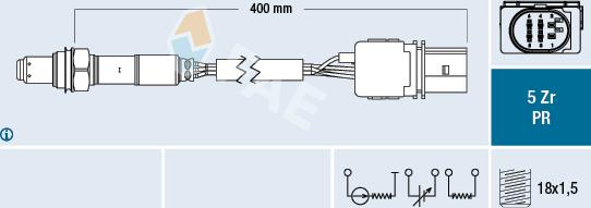FAE 75033 - Oxygen, Lambda Sensor car-mod.net