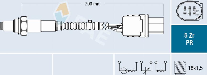 FAE 75127 - Oxygen, Lambda Sensor car-mod.net