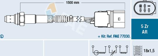 FAE 75351 - Oxygen, Lambda Sensor car-mod.net