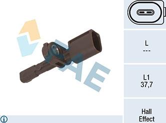 FAE 78451 - ABS sensor, wheel speed car-mod.net