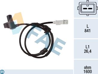 FAE 78404 - ABS sensor, wheel speed car-mod.net