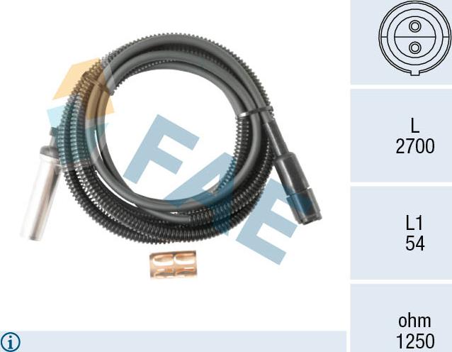 FAE 78589 - ABS sensor, wheel speed car-mod.net