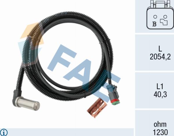 FAE 78683 - ABS sensor, wheel speed car-mod.net