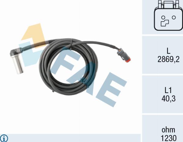 FAE 78682 - ABS sensor, wheel speed car-mod.net