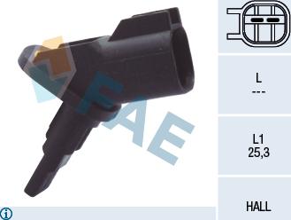 FAE 78094 - ABS sensor, wheel speed car-mod.net
