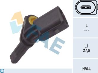 FAE 78064 - ABS sensor, wheel speed car-mod.net