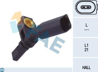 FAE 78065 - ABS sensor, wheel speed car-mod.net