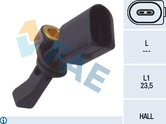 FAE 78066 - ABS sensor, wheel speed car-mod.net
