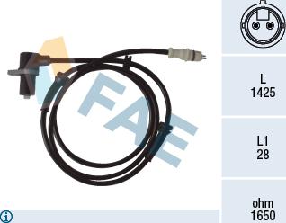 FAE 78067 - ABS sensor, wheel speed car-mod.net