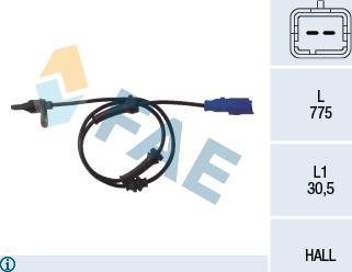 FAE 78013 - ABS sensor, wheel speed car-mod.net