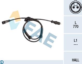 FAE 78026 - ABS sensor, wheel speed car-mod.net