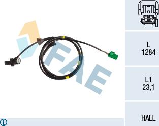 FAE 78158 - ABS sensor, wheel speed car-mod.net