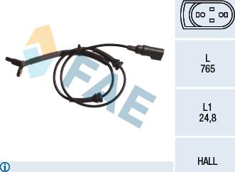 FAE 78153 - ABS sensor, wheel speed car-mod.net