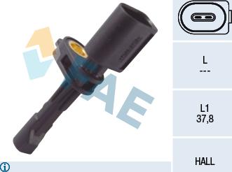 FAE 78106 - ABS sensor, wheel speed car-mod.net