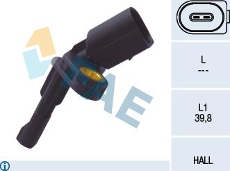 FAE 78101 - ABS sensor, wheel speed car-mod.net