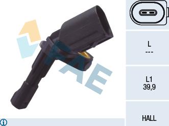 FAE 78102 - ABS sensor, wheel speed car-mod.net
