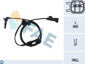 FAE 78111 - ABS sensor, wheel speed car-mod.net