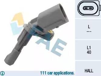 FAE 78125 - ABS sensor, wheel speed car-mod.net
