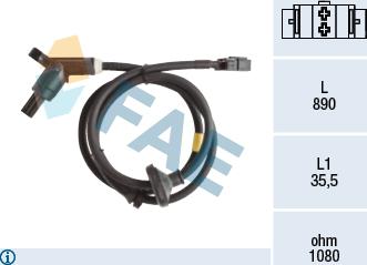FAE 78173 - ABS sensor, wheel speed car-mod.net