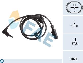 FAE 78250 - ABS sensor, wheel speed car-mod.net