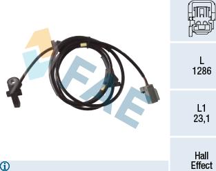 FAE 78287 - ABS sensor, wheel speed car-mod.net