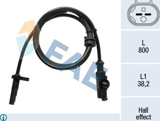FAE 78222 - ABS sensor, wheel speed car-mod.net