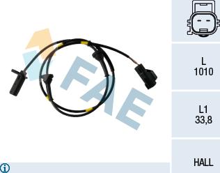FAE 78270 - ABS sensor, wheel speed car-mod.net