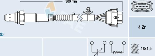FAE 77592 - Oxygen, Lambda Sensor car-mod.net
