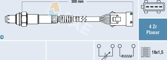 FAE 77642 - Oxygen, Lambda Sensor car-mod.net