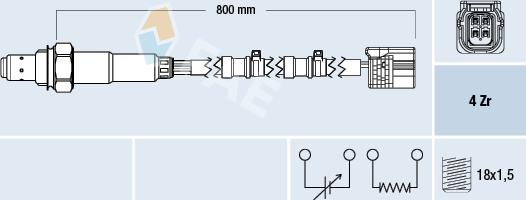 FAE 77658 - Oxygen, Lambda Sensor car-mod.net