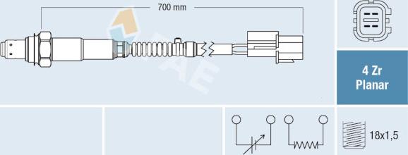 FAE 77689 - Oxygen, Lambda Sensor car-mod.net