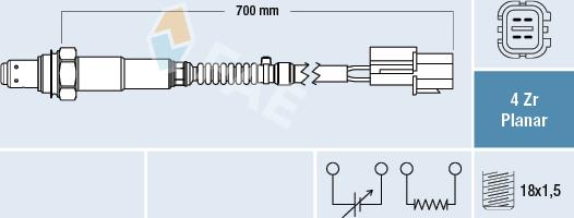 FAE 77685 - Oxygen, Lambda Sensor car-mod.net