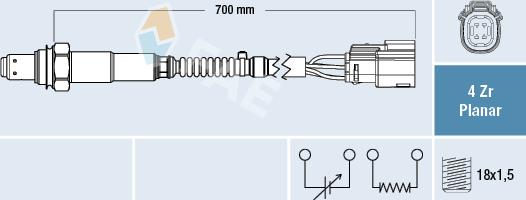 FAE 77671 - Oxygen, Lambda Sensor car-mod.net