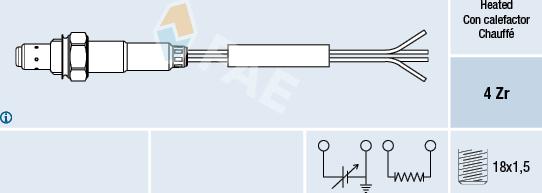 FAE 77008 - Oxygen, Lambda Sensor car-mod.net