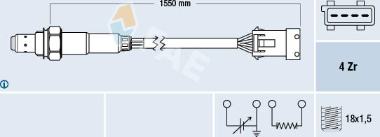 FAE 77167 - Oxygen, Lambda Sensor car-mod.net