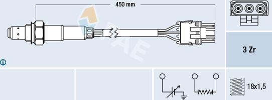 FAE 77117 - Oxygen, Lambda Sensor car-mod.net