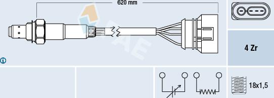 FAE 77131 - Oxygen, Lambda Sensor car-mod.net
