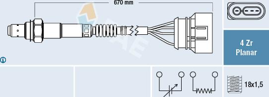 FAE 77302 - Oxygen, Lambda Sensor car-mod.net