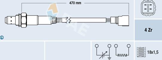 FAE 77331 - Oxygen, Lambda Sensor car-mod.net