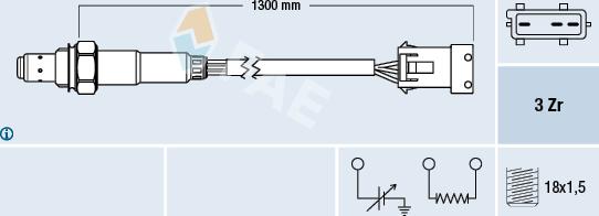 FAE 77370 - Oxygen, Lambda Sensor car-mod.net