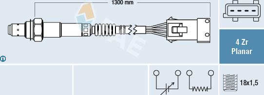 FAE 77241 - Oxygen, Lambda Sensor car-mod.net