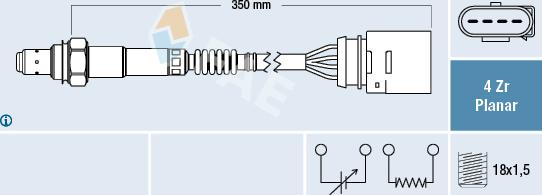 FAE 77201 - Oxygen, Lambda Sensor car-mod.net