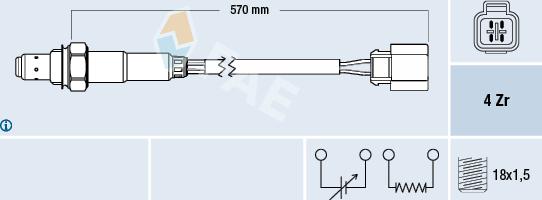 FAE 77289 - Oxygen, Lambda Sensor car-mod.net