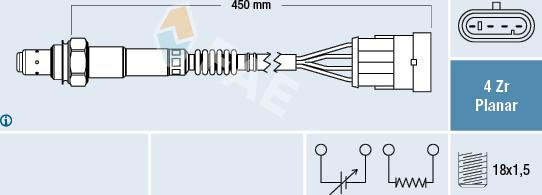 FAE 77224 - Oxygen, Lambda Sensor car-mod.net