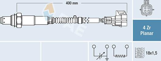FAE 77778 - Oxygen, Lambda Sensor car-mod.net