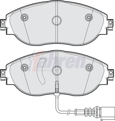 Fahren FBP4258 - Brake Pad Set, disc brake car-mod.net
