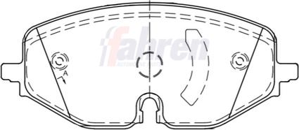 Fahren FBP3950 - Brake Pad Set, disc brake car-mod.net